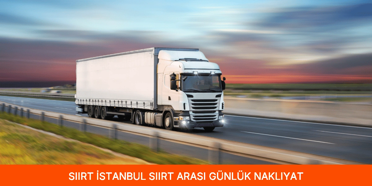 İstanbul Siirt Arası Günlük Nakliyat